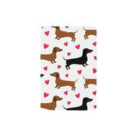 Poezjzw Rectangle Lavender Scent Car Air Fresheners Romantic Dachshunds Pattern 6 Pcs Aromatherapy Tablets For Wardrobe Shoe Cabinet Eliminate