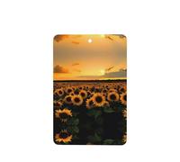 Poezjzw Rectangle Lavender Scent Car Air Fresheners Sunflowers Sea Pattern 4 Pcs Aromatherapy Tablets For Wardrobe Shoe Cabinet Eliminate