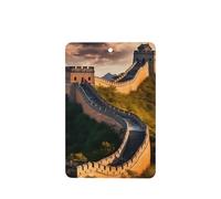Poezjzw Rectangle Lavender Scent Car Air Fresheners The Great Wall Of China Pattern 4 Pcs Aromatherapy Tablets For Wardrobe Shoe