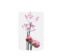 Poezjzw Rectangle Lavender Scent Car Air Fresheners Vintage Pink Lotus Flower Pattern 4 Pcs Aromatherapy Tablets For Wardrobe Shoe Cabinet Eliminate