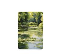 Poezjzw Rectangle Lavender Scent Car Air Fresheners Water Lilies In The Pond Pattern 6 Pcs Aromatherapy Tablets For Wardrobe Shoe