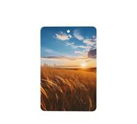 Poezjzw Rectangle Lavender Scent Car Air Fresheners Wheat Wave Pattern 6 Pcs Aromatherapy Tablets For Wardrobe Shoe