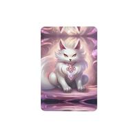 Poezjzw Rectangle Lavender Scent Car Air Fresheners White Fox Pattern 6 Pcs Aromatherapy Tablets For Wardrobe Shoe