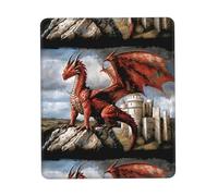 POEZJZW Red Dragon Pattern Mouse Pad Gaming Non-Slip Rubber Base Rectangular Mouse Mat for Desktop Computer Laptop Gaming Office 10 X 12 Inch