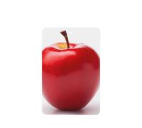 Poezjzw Red Fruit Pattern Car Air Fresheners 6 Pcs Rectangle Hanging Aromatherapy Tablets Scented Fresheners For Bedroom Closet Shoe