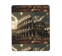 POEZJZW Remains of The Roman Colosseum Pattern Mouse Pad, Portable Office Non-Slip Rubber Base Wireless Mouse Pad for Office Laptop Computer Pc 10 X 12 Inch