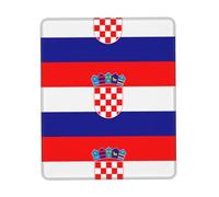POEZJZW Republic of Croatia Flag Pattern Mouse Pad Gaming Non-Slip Rubber Base Rectangular Mouse Mat for Desktop Computer Laptop Gaming Office 8.3 X 10.3 in