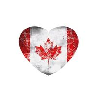 Poezjzw Retro Canada Flag Pattern Car Air Fresheners 4 Pcs Heart Shape Hanging Aromatherapy Tablets Scented Fresheners For Bedroom Bathroom