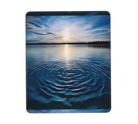 POEZJZW Ripples Pattern Mouse Pad, Portable Office Non-Slip Rubber Base Wireless Mouse Pad for Office Laptop Computer Pc 7 X 8.6 in