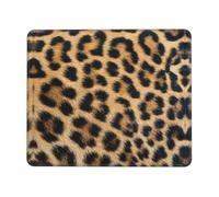 POEZJZW Rough Leopard Print Textured Mouse Pad, Rubberized Locking Edge Anti-Slip Mouse Pad For Office Gaming Computer Laptop 7.9 X 9.5 In