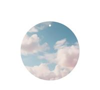 Poezjzw Round Shape Lavender Scent Car Air Fresheners A Cloud Pattern 4 Pcs Aromatherapy Tablets For Wardrobe Shoe