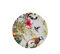 Poezjzw Round Shape Lavender Scent Car Air Fresheners Animals Lemur Flowers Pattern Pattern 4 Pcs Aromatherapy Tablets For Wardrobe Shoe Cabinet Eliminate