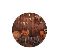 Poezjzw Round Shape Lavender Scent Car Air Fresheners Autumn Pumpkins Pattern 6 Pcs Aromatherapy Tablets For Wardrobe Shoe Cabinet Eliminate