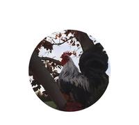 Poezjzw Round Shape Lavender Scent Car Air Fresheners Backyard Chickens Pattern 4 Pcs Aromatherapy Tablets For Wardrobe Shoe Cabinet Eliminate