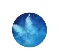 Poezjzw Round Shape Lavender Scent Car Air Fresheners Blue Starry Butterfly Pattern 4 Pcs Aromatherapy Tablets For Wardrobe Shoe Cabinet Eliminate
