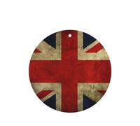 Poezjzw Round Shape Lavender Scent Car Air Fresheners British Flag Pattern 4 Pcs Aromatherapy Tablets For Wardrobe Shoe Cabinet Eliminate