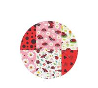 Poezjzw Round Shape Lavender Scent Car Air Fresheners Cartoon Ladybug Pattern 4 Pcs Aromatherapy Tablets For Wardrobe Shoe Cabinet Eliminate