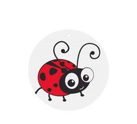 Poezjzw Round Shape Lavender Scent Car Air Fresheners Cartoon Ladybug Pattern 4 Pcs Aromatherapy Tablets For Wardrobe Shoe Cabinet Eliminate