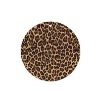 Poezjzw Round Shape Lavender Scent Car Air Fresheners Cool Cheetah Leopard Pattern 4 Pcs Aromatherapy Tablets For Wardrobe Shoe Cabinet Eliminate
