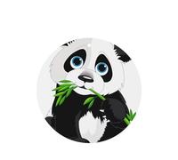 Poezjzw Round Shape Lavender Scent Car Air Fresheners Cute Panda Pattern 4 Pcs Aromatherapy Tablets For Wardrobe Shoe Cabinet Eliminate