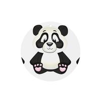 Poezjzw Round Shape Lavender Scent Car Air Fresheners Cute Panda Pattern 4 Pcs Aromatherapy Tablets For Wardrobe Shoe Cabinet Eliminate