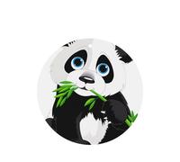 Poezjzw Round Shape Lavender Scent Car Air Fresheners Cute Panda Pattern 4 Pcs Aromatherapy Tablets For Wardrobe Shoe Cabinet Eliminate