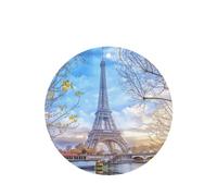 Poezjzw Round Shape Lavender Scent Car Air Fresheners Eiffel Tower (1) Pattern 6 Pcs Aromatherapy Tablets For Wardrobe Shoe Cabinet Eliminate