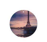 Poezjzw Round Shape Lavender Scent Car Air Fresheners Eiffel Tower Pattern 6 Pcs Aromatherapy Tablets For Wardrobe Shoe Cabinet Eliminate