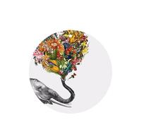 Poezjzw Round Shape Lavender Scent Car Air Fresheners Elephant With Heart-Shaped Flower Pattern 6 Pcs Aromatherapy Tablets For Wardrobe Shoe Cabinet Eliminate
