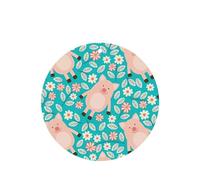 Poezjzw Round Shape Lavender Scent Car Air Fresheners Flower Cute Pig Pattern Pattern 4 Pcs Aromatherapy Tablets For Wardrobe Shoe Cabinet Eliminate