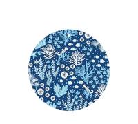 Poezjzw Round Shape Lavender Scent Car Air Fresheners Green Sea Blue Seaweed Pattern 6 Pcs Aromatherapy Tablets For Wardrobe Shoe Cabinet Eliminate