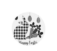 Poezjzw Round Shape Lavender Scent Car Air Fresheners Happy Easter Pattern 4 Pcs Aromatherapy Tablets For Wardrobe Shoe Cabinet Eliminate