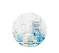 Poezjzw Round Shape Lavender Scent Car Air Fresheners Happy Snowman Pattern 4 Pcs Aromatherapy Tablets For Wardrobe Shoe Cabinet Eliminate