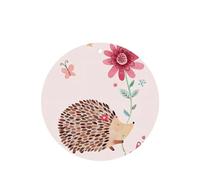 Poezjzw Round Shape Lavender Scent Car Air Fresheners Lovely Hedgehog Pattern 4 Pcs Aromatherapy Tablets For Wardrobe Shoe Cabinet Eliminate