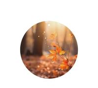 Poezjzw Round Shape Lavender Scent Car Air Fresheners Maple Leaf In The Sun Pattern 4 Pcs Aromatherapy Tablets For Wardrobe Shoe