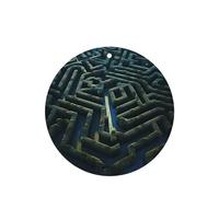 Poezjzw Round Shape Lavender Scent Car Air Fresheners Maze Town Pattern 6 Pcs Aromatherapy Tablets For Wardrobe Shoe