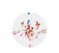 Poezjzw Round Shape Lavender Scent Car Air Fresheners Music Butterfly Pattern 4 Pcs Aromatherapy Tablets For Wardrobe Shoe Cabinet Eliminate