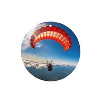 Poezjzw Round Shape Lavender Scent Car Air Fresheners Parachuting Pattern 4 Pcs Aromatherapy Tablets For Wardrobe Shoe