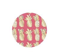 Poezjzw Round Shape Lavender Scent Car Air Fresheners Pineapple Pattern 6 Pcs Aromatherapy Tablets For Wardrobe Shoe Cabinet Eliminate