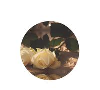 Poezjzw Round Shape Lavender Scent Car Air Fresheners Romantic Roses Pattern 4 Pcs Aromatherapy Tablets For Wardrobe Shoe Cabinet Eliminate