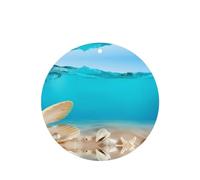 Poezjzw Round Shape Lavender Scent Car Air Fresheners Sea Pearl Pattern 4 Pcs Aromatherapy Tablets For Wardrobe Shoe Cabinet Eliminate