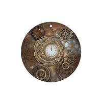 Poezjzw Round Shape Lavender Scent Car Air Fresheners Steampunk Clock Pattern 6 Pcs Aromatherapy Tablets For Wardrobe Shoe Cabinet Eliminate