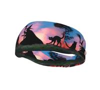 Poezjzw Scary Halloween Pattern Sports Headband Suitable For Running Yoga Running Cycling Elastic Moisture Band