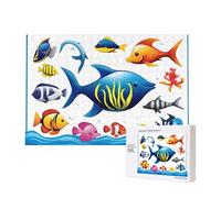 Poezjzw Sea Water Animals Adult Classic Jigsaw 300 Pieces Wooden Puzzle Modern Home Decor Intellectual Game 40 X 28 Cm