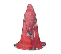POEZJZW Shaman Amulet Pattern Teenager Hooded Cloak Cloak Women Men Halloween Costume Masquerade Cosplay Costume Christmas Party Robe S