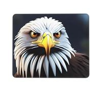 Poezjzw Sharp Eagle Eyes Pattern Mouse Pad Non-Slip Rubber Stitched Edges Waterproof Gaming Mouse Mat for Desk Gaming Work Wireless Mice 10 X 12 Inch