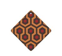 Poezjzw Shining Overlook Pattern Car Air Fresheners 6 Pcs Square Hanging Aromatherapy Tablets Scented Fresheners For Bedroom Bathroom