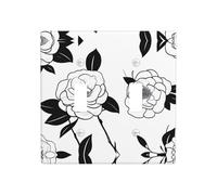Poezjzw Simple Camellia Pattern Decorative Light Switch Plate Covers 2 Gang Wall Plate Double Toggle Switch Cover 4.5 X 4.5 in