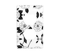 Poezjzw Simple Camellia Pattern Outlet Covers Wall Plate Light Switch Plate Decorative for Kitchen Bathroom Bedroom Farmhouse Decor