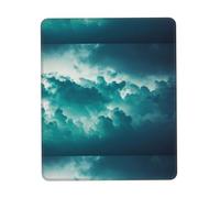 Poezjzw Size of A Cloud Pattern Mouse Pad Non-Slip Rubber Stitched Edges Waterproof Gaming Mouse Mat for Desk Gaming Work Wireless Mice 10 X 12 Inch